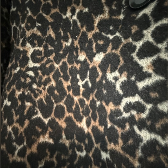 Forever 21 Leopard Print Wool Blend Jacket - Picture 4 of 5